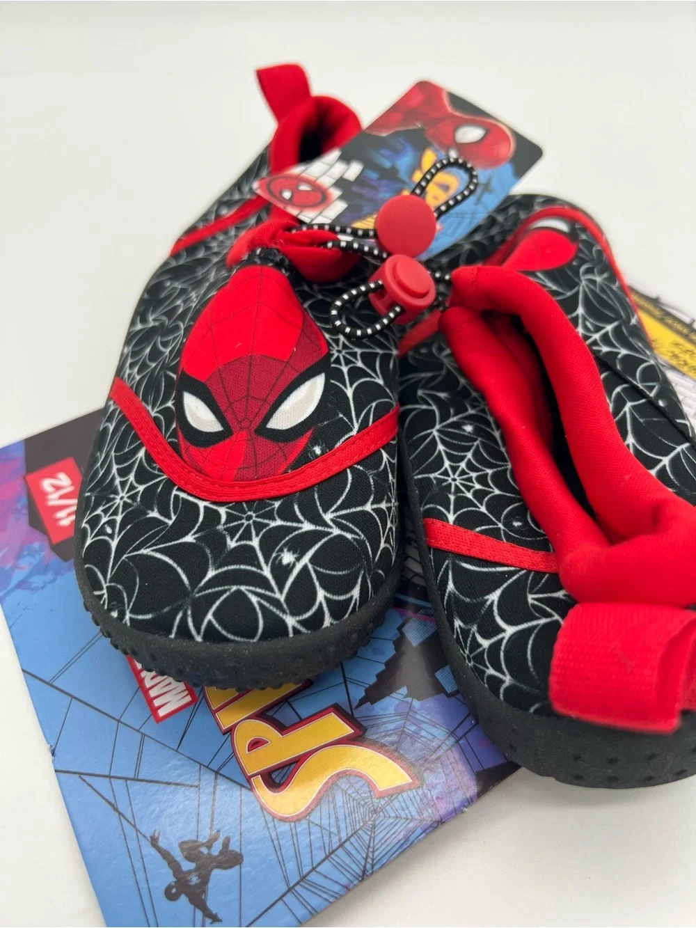Marvel Spider-Man Boys Slip On Water Shoes Sz 11/12